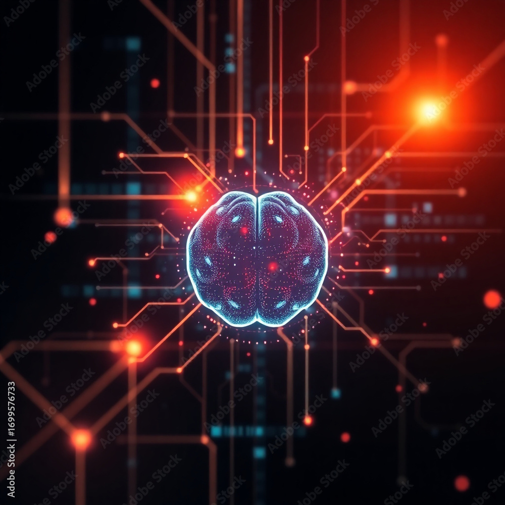 Fototapeta premium vector illustration of a glowing background