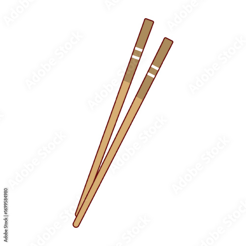 chopsticks cartoon cute design