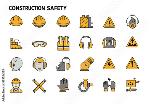  construction icon images, construction tools icons, construction safety images, construction icons set