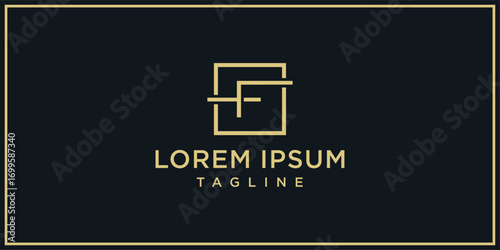 F Square Logo Design Inspiration