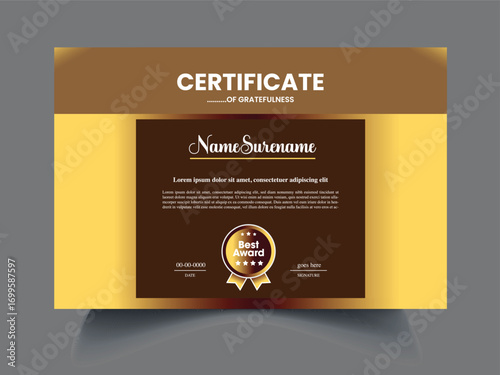 certificate clean exclusive design