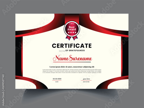 certificate clean exclusive design