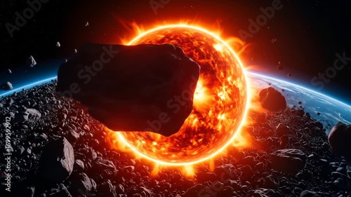 Asteroid Impact on Sun, Earth's Fateful Day