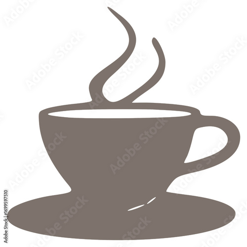 Modern Coffee Shop Logo – Coffee mug icon with a clean and stylish design. Perfect for coffee shops, cafes, packaging, and branding identity with an elegant, minimal, and professional look.
