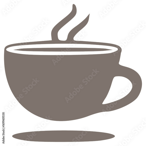 Simple Coffee Logo – Espresso cup icon with a clean and modern design. Perfect for coffee shops, cafes, packaging, and branding identity with an elegant, minimal, and professional look.