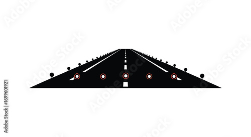 a long straight road with trees and cars approaching