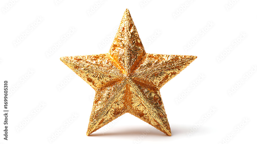 Obraz premium gold star on white