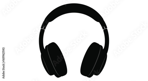 a pair of sleek modern headphones with minimalist design