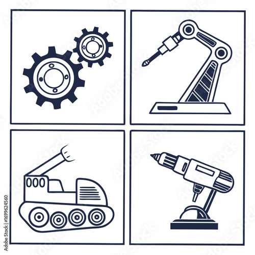 set of vector icons for construction