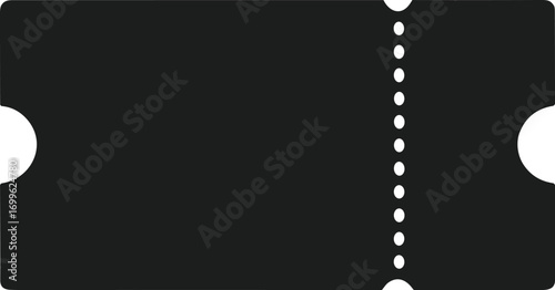 Silhouette Ticket Vector for Events, Parties, and New Year Celebrations