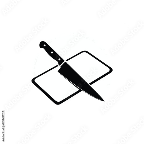 Minimalist Cooking Icon. A Clean Design for Food Blogs, Recipe Websites, and Kitchenware