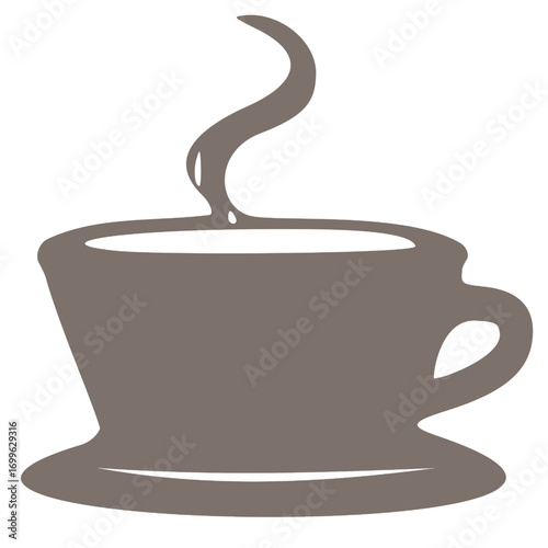 Minimal Coffee Shop Logo – Small cup icon in a clean and modern style. Ideal for coffee shops, cafes, branding, and packaging design with an elegant, professional, and trendy look.