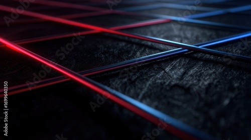 Abstract lines on dark surface