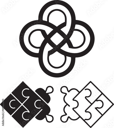 Interconnected Puzzle Design