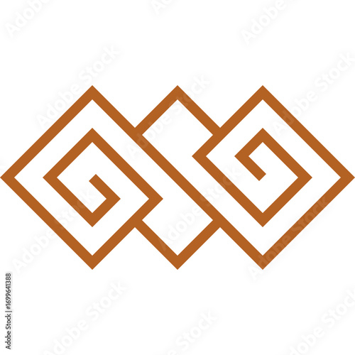 abstract thai ornament decorative icon symbol geometric shap
