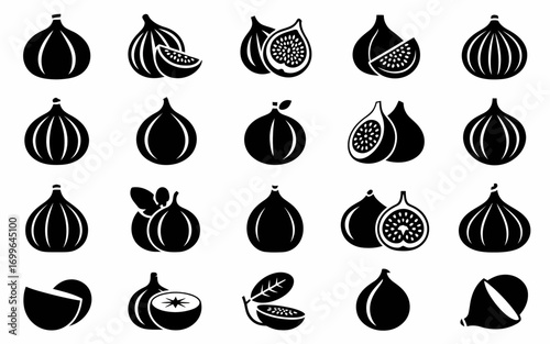 set of different fruits