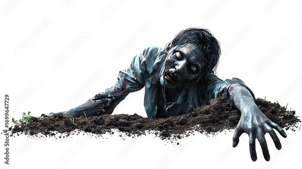 Fototapeta premium scary halloween skeleton