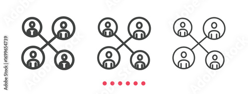 Communication icon. Thin line icon vector