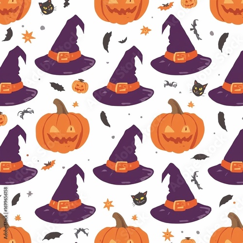 halloween seamless pattern