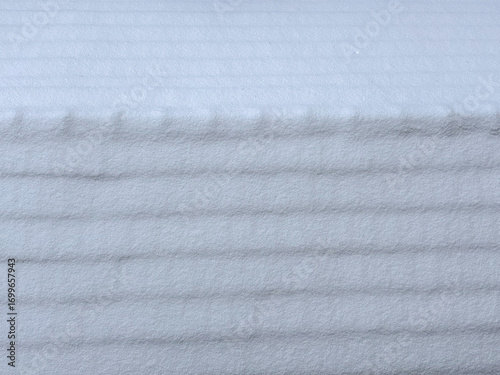 White Minimalist Background with Horizontal Snow Ridges