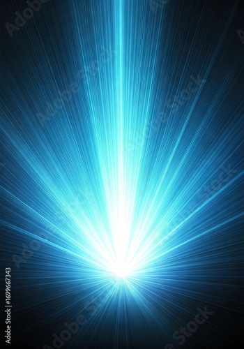 Bright, radiant light bursts from center