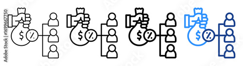 Incentive Icon Different Style Outline Collection Set