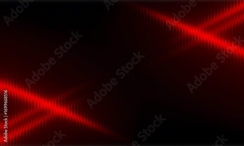 Abstract red glowing lines on a dark background, digital art