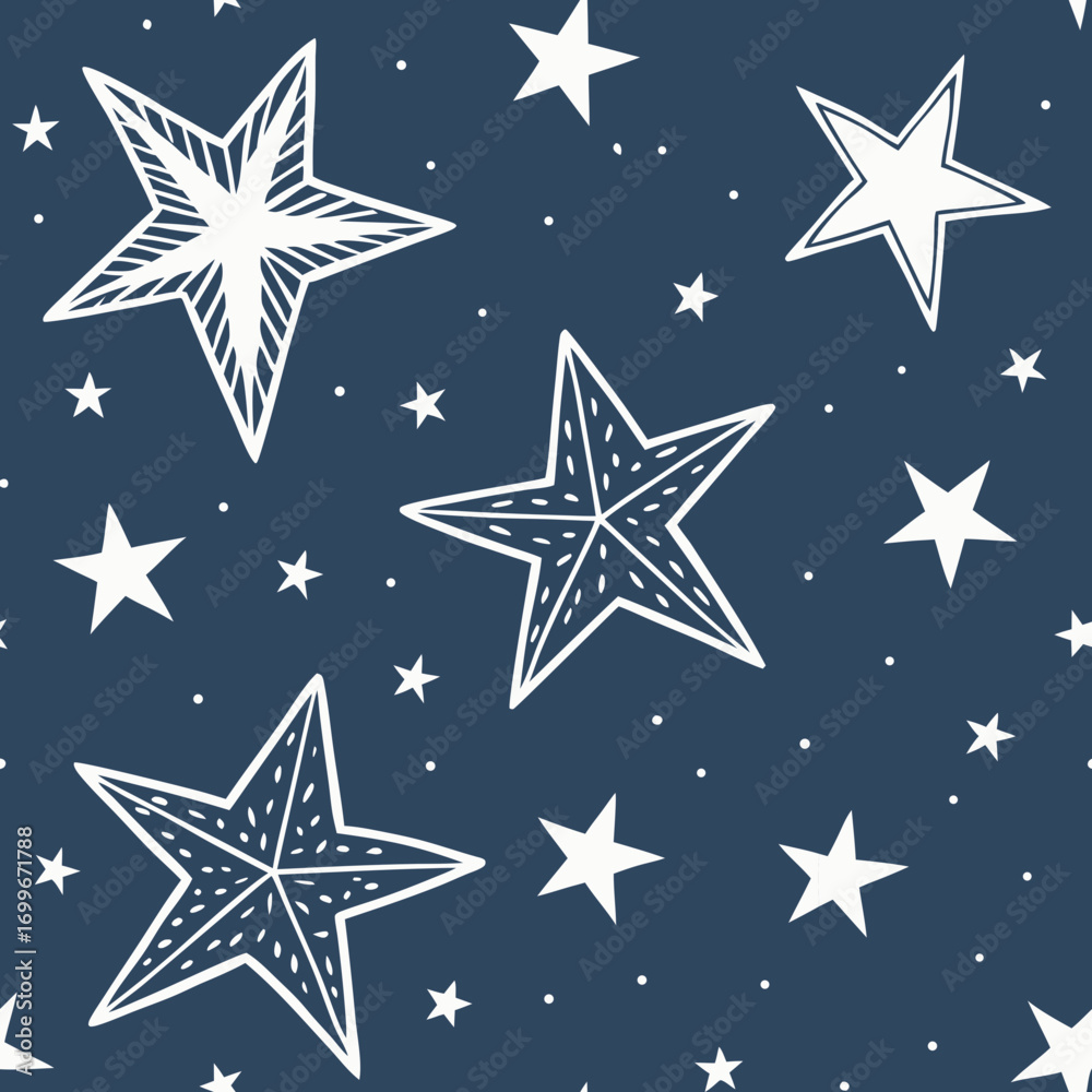 Fototapeta premium seamless star pattern