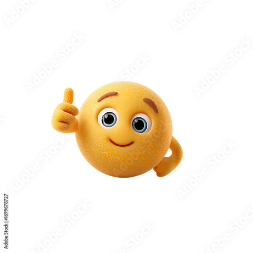 Wallpaper Mural Delighted emoji giving a confident thumbs up for approval and positive feedback, perfect for celebrating success and good news Torontodigital.ca