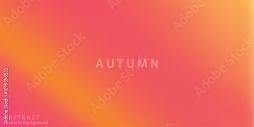 Autumn gradient background, abstract orange pink yellow, soft warm color, seasonal design, modern style, cheerful mood