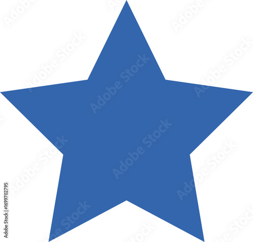 Brilliant navy star shining brightly, symbol of success, achievement, award, and excellence