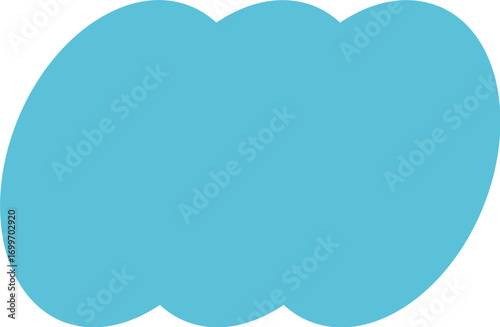 Modern abstract blob shape for creative design projects, branding, and web elements with soft aesthetic