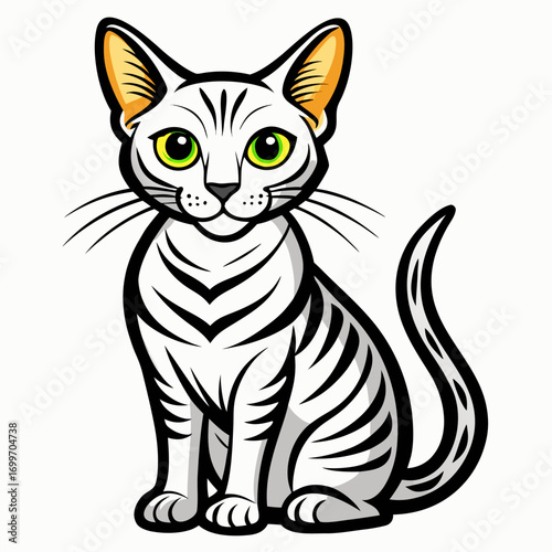 vector illustration of a cat