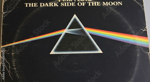 Iconic Pink Floyd Album Cover: The Dark Side of the Moon, Prism and Rainbow