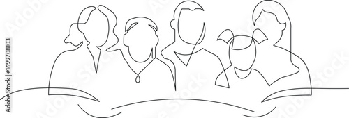 Connect with your family using elegant line art for a modern, minimalist style that's perfect for designs about relationships, family values, and modern home decor projects
