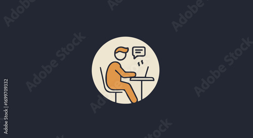 Vector illustration digital nomad