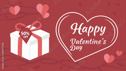 Happy valentine s day gift sale with 50 percent off