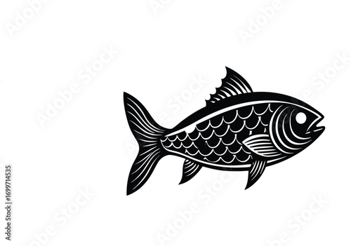 fish on a white background
