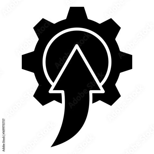 Performance Upgrade Glyph Icon