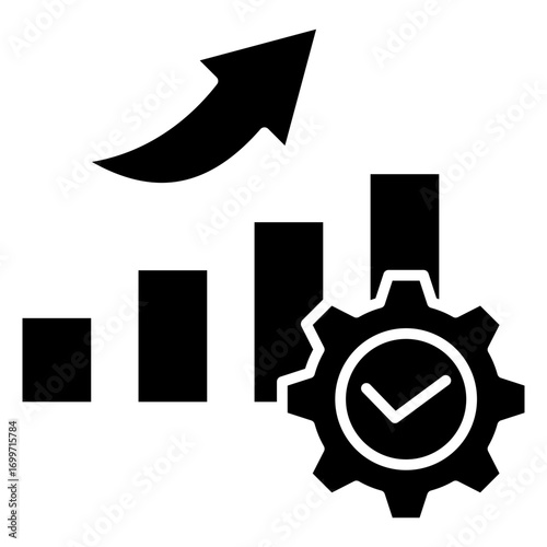 Productivity Growth Glyph Icon