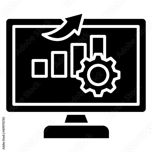 System Improvement Glyph Icon