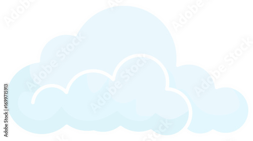 vector illustration of cloud