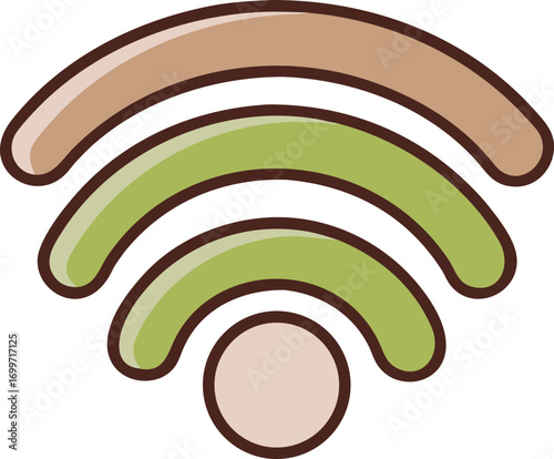 Wifi signal icon wireless network connection internet access technology symbol communication digital online
