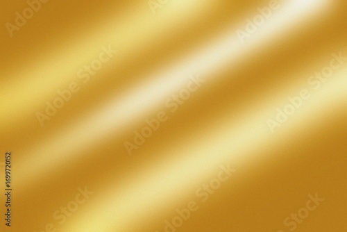 Abstract golden metalic background with smooth waves and silky texture design backdrop
