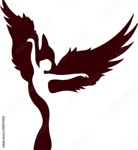 silhouette of a girl