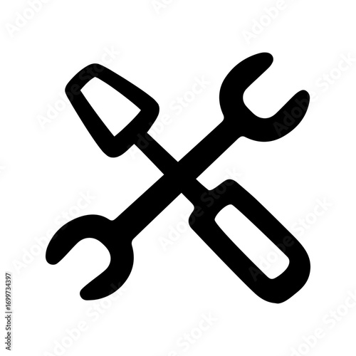 Repair service doodle vector icon