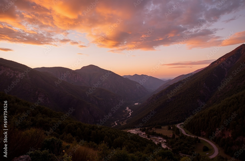 Obraz premium sunrise in the mountains