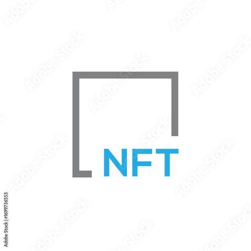 NFT symbol. Non fungible token icon vector