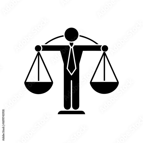 business ethics balance icon 
