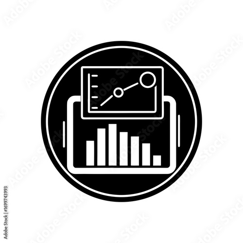 business intelligence dashboard icon 